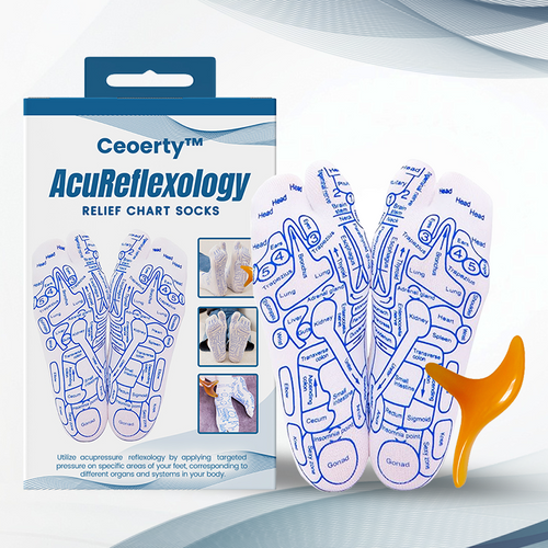 Ceoerty™ AcuReflexology Relief Chart Socks