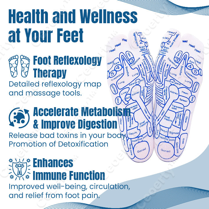 Ceoerty™ AcuReflexology Relief Chart Socks