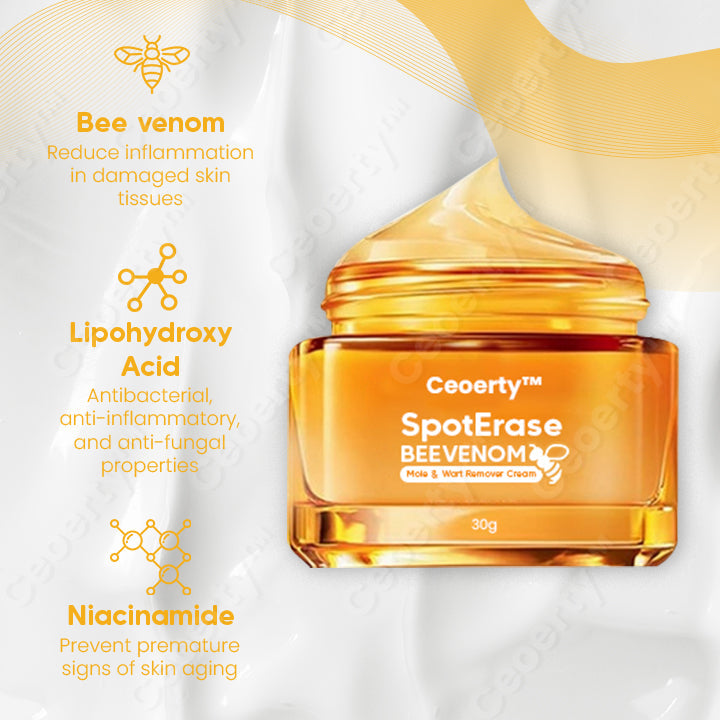 Ceoerty™ SpotErase Bee Venom Mole & Wart Remover Cream