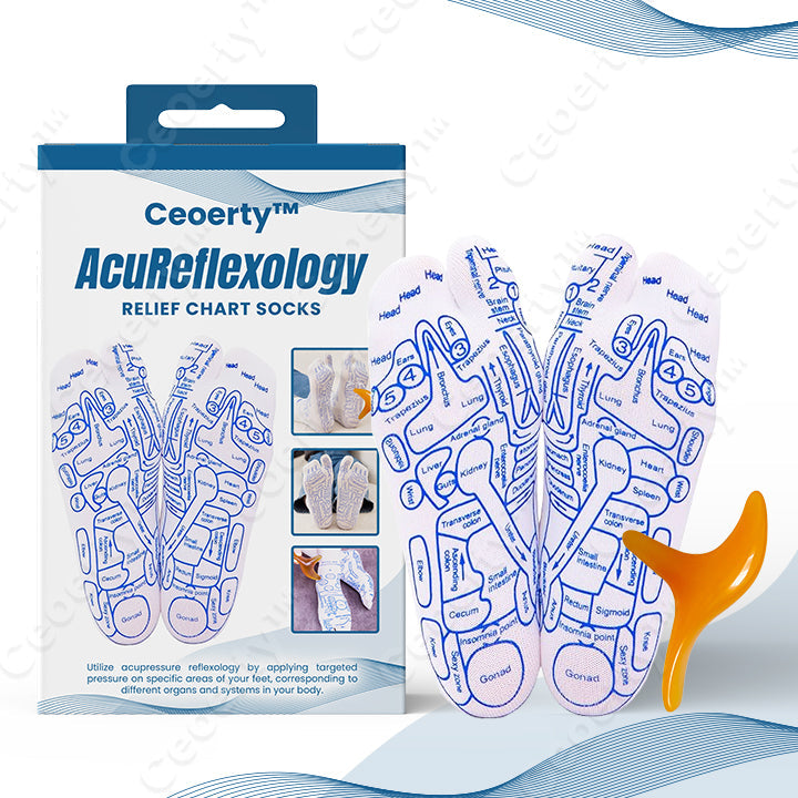 Ceoerty™ AcuReflexology Relief Chart Socks