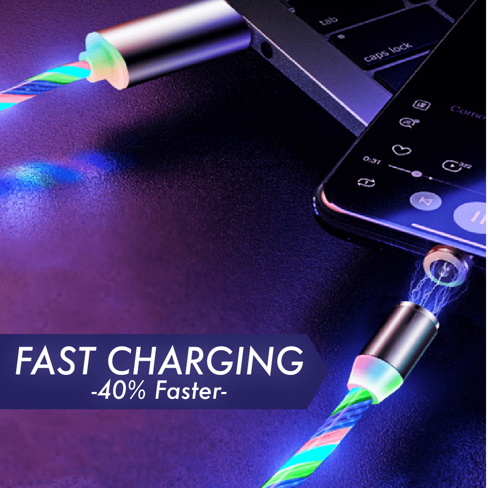 3 in 1 LED Magnetic Charging Cable