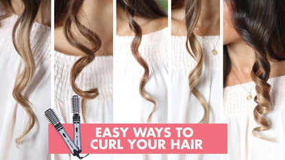 2 in 1 Auto Hair Curling Brush